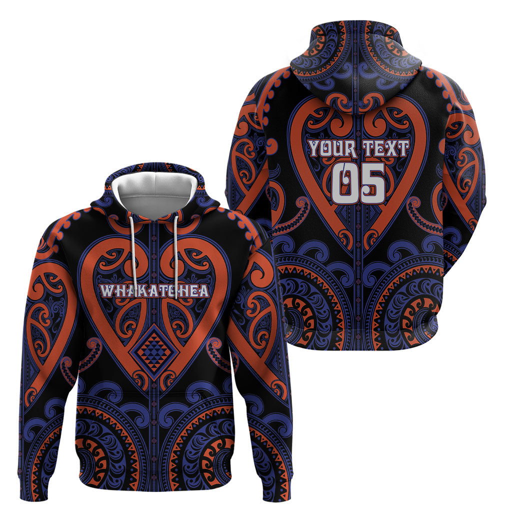 Custom Aotearoa Whakatohea Hoodie Maori Tribal Pattern