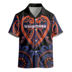 Custom Aotearoa Whakatohea Kid Hawaiian Shirt Maori Tribal Pattern
