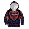 Custom Aotearoa Whakatohea Kid Hoodie Maori Tribal Pattern