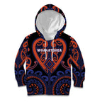 Custom Aotearoa Whakatohea Kid Hoodie Maori Tribal Pattern