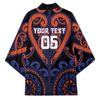 Custom Aotearoa Whakatohea Kimono Maori Tribal Pattern