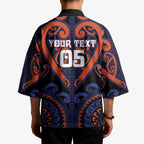 Custom Aotearoa Whakatohea Kimono Maori Tribal Pattern