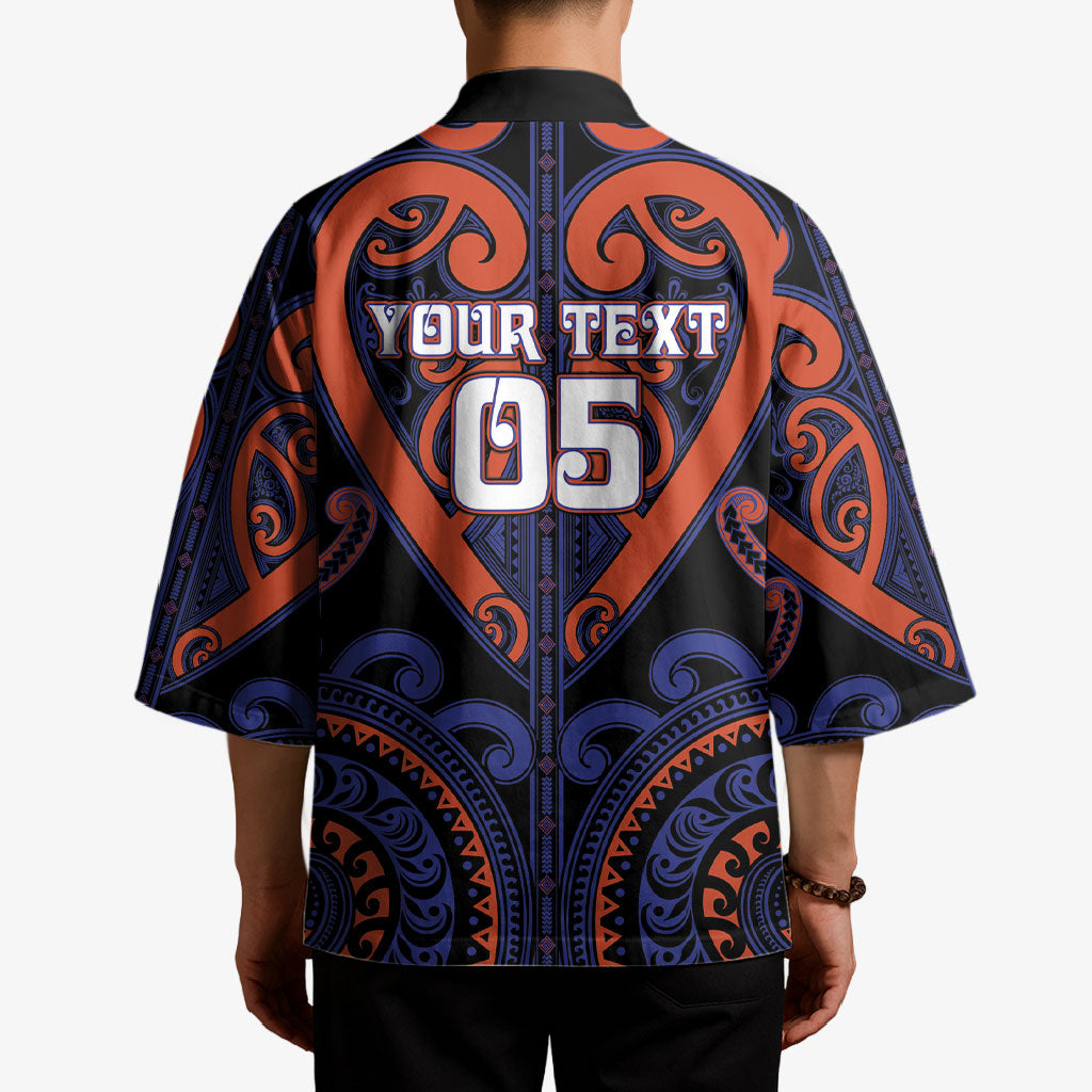 Custom Aotearoa Whakatohea Kimono Maori Tribal Pattern