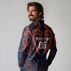 Custom Aotearoa Whakatohea Long Sleeve Polo Shirt Maori Tribal Pattern