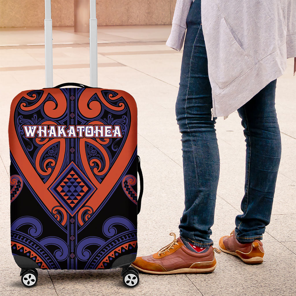 Aotearoa Whakatohea Luggage Cover Maori Tribal Pattern