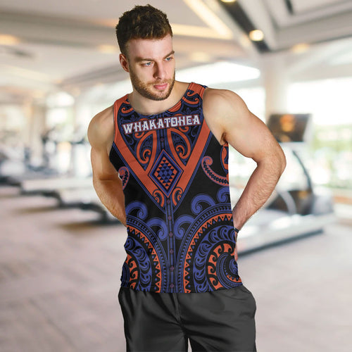 Custom Aotearoa Whakatohea Men Tank Top Maori Tribal Pattern