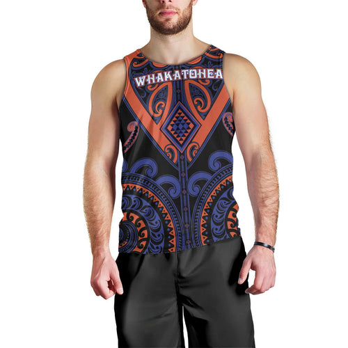Custom Aotearoa Whakatohea Men Tank Top Maori Tribal Pattern
