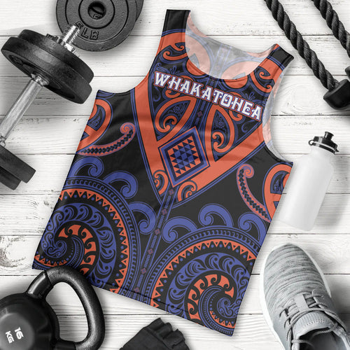 Custom Aotearoa Whakatohea Men Tank Top Maori Tribal Pattern