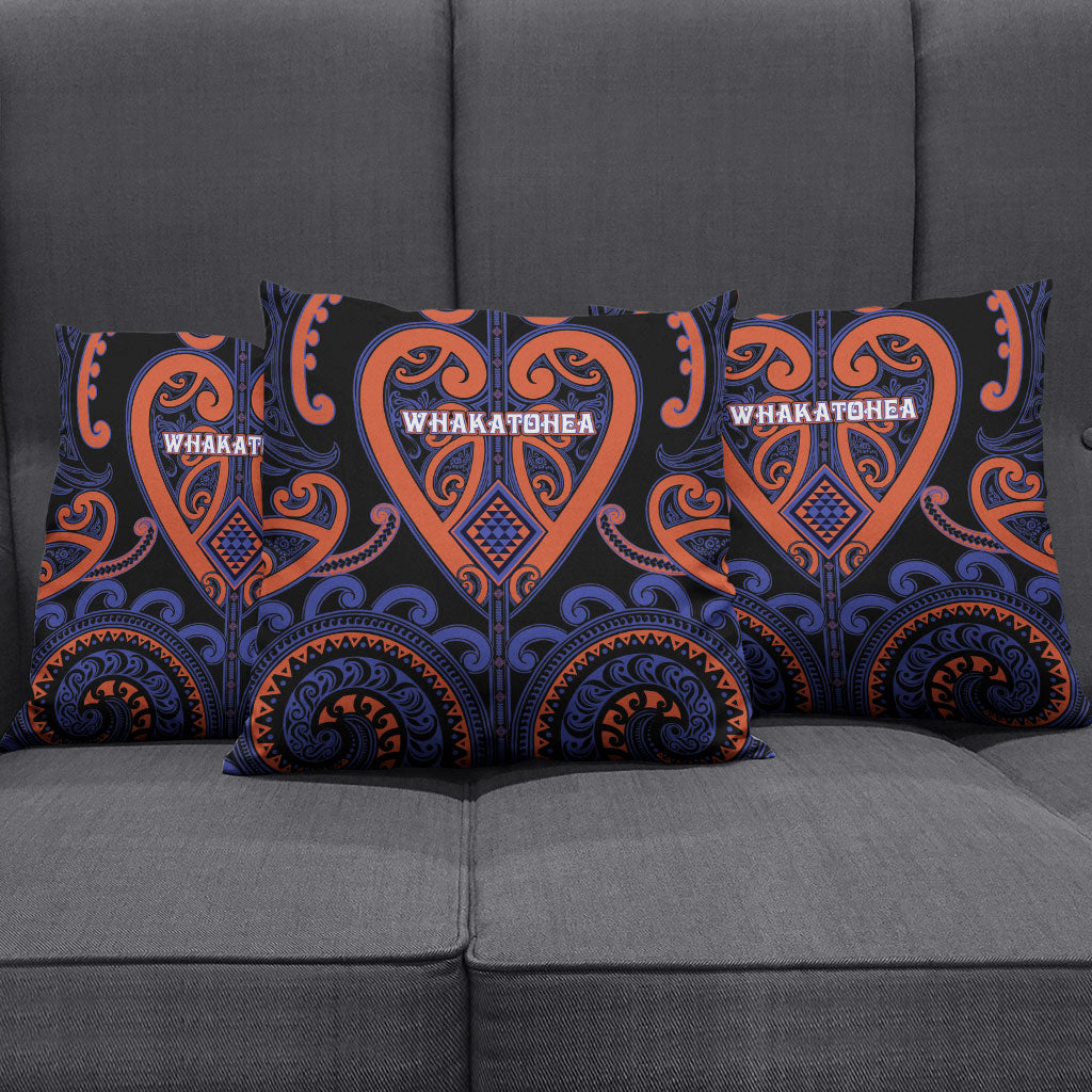 Aotearoa Whakatohea Pillow Cover Maori Tribal Pattern