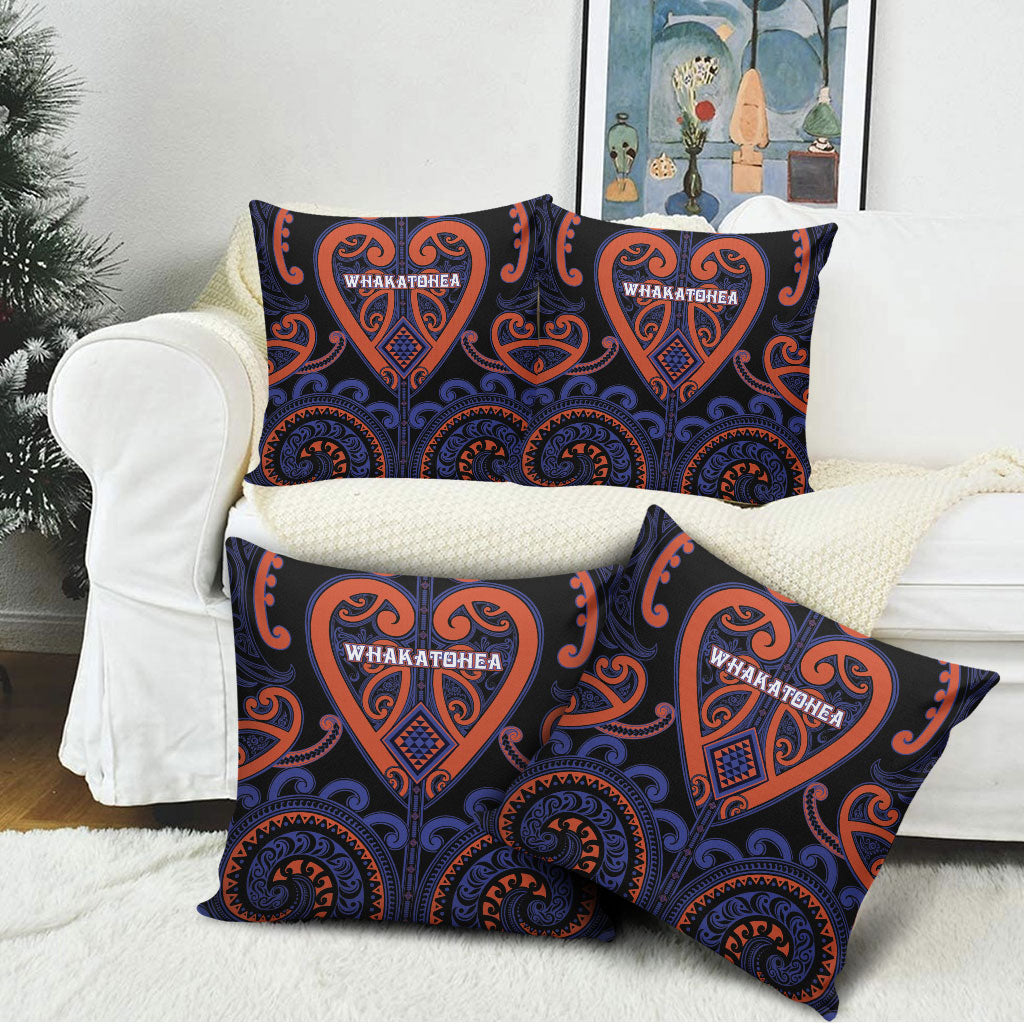 Aotearoa Whakatohea Pillow Cover Maori Tribal Pattern