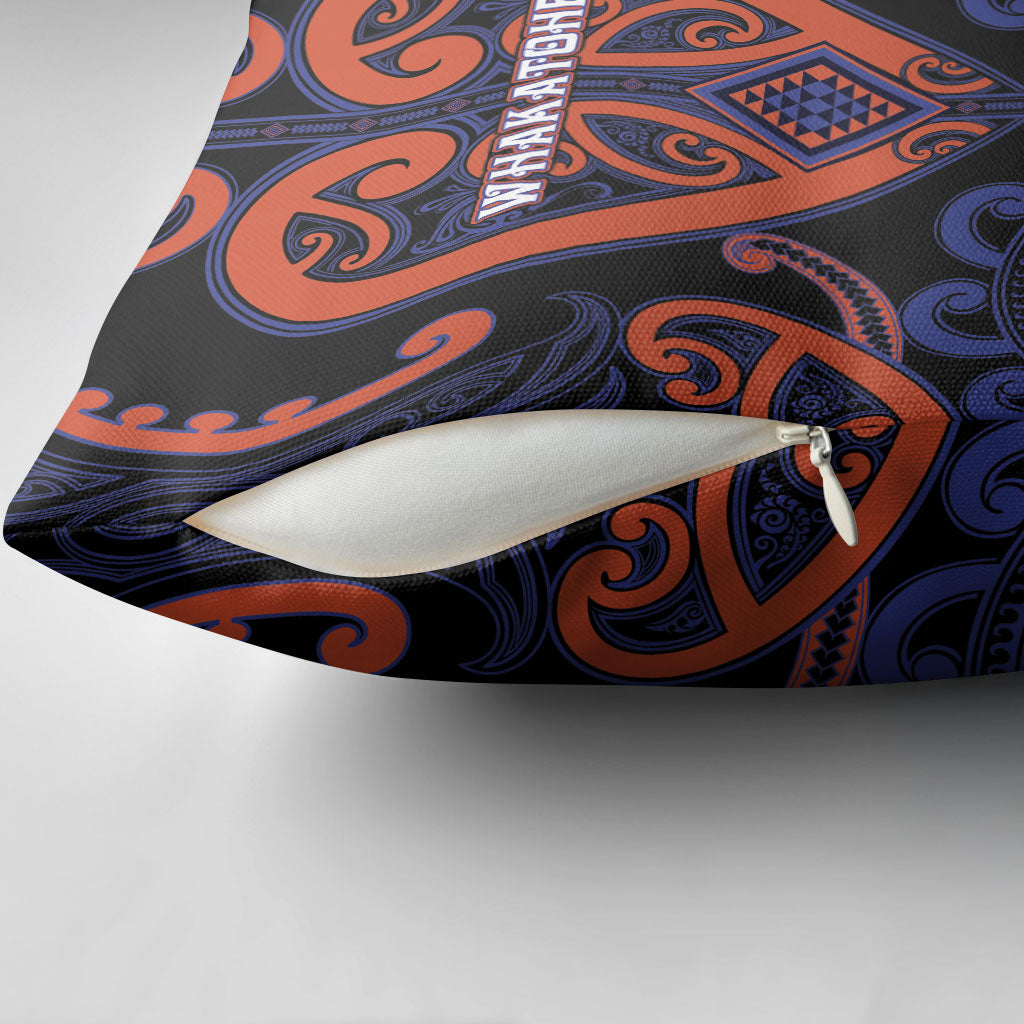 Aotearoa Whakatohea Pillow Cover Maori Tribal Pattern
