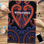 Aotearoa Whakatohea Puzzle Maori Tribal Pattern