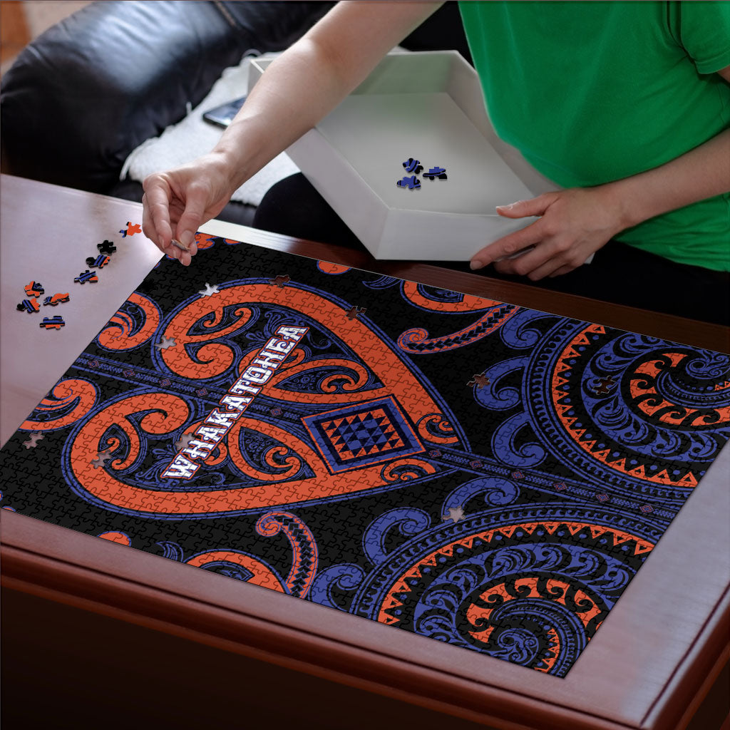 Aotearoa Whakatohea Puzzle Maori Tribal Pattern