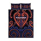 Aotearoa Whakatohea Quilt Bed Set Maori Tribal Pattern