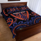 Aotearoa Whakatohea Quilt Bed Set Maori Tribal Pattern