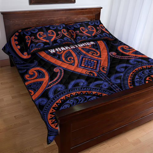 Aotearoa Whakatohea Quilt Bed Set Maori Tribal Pattern