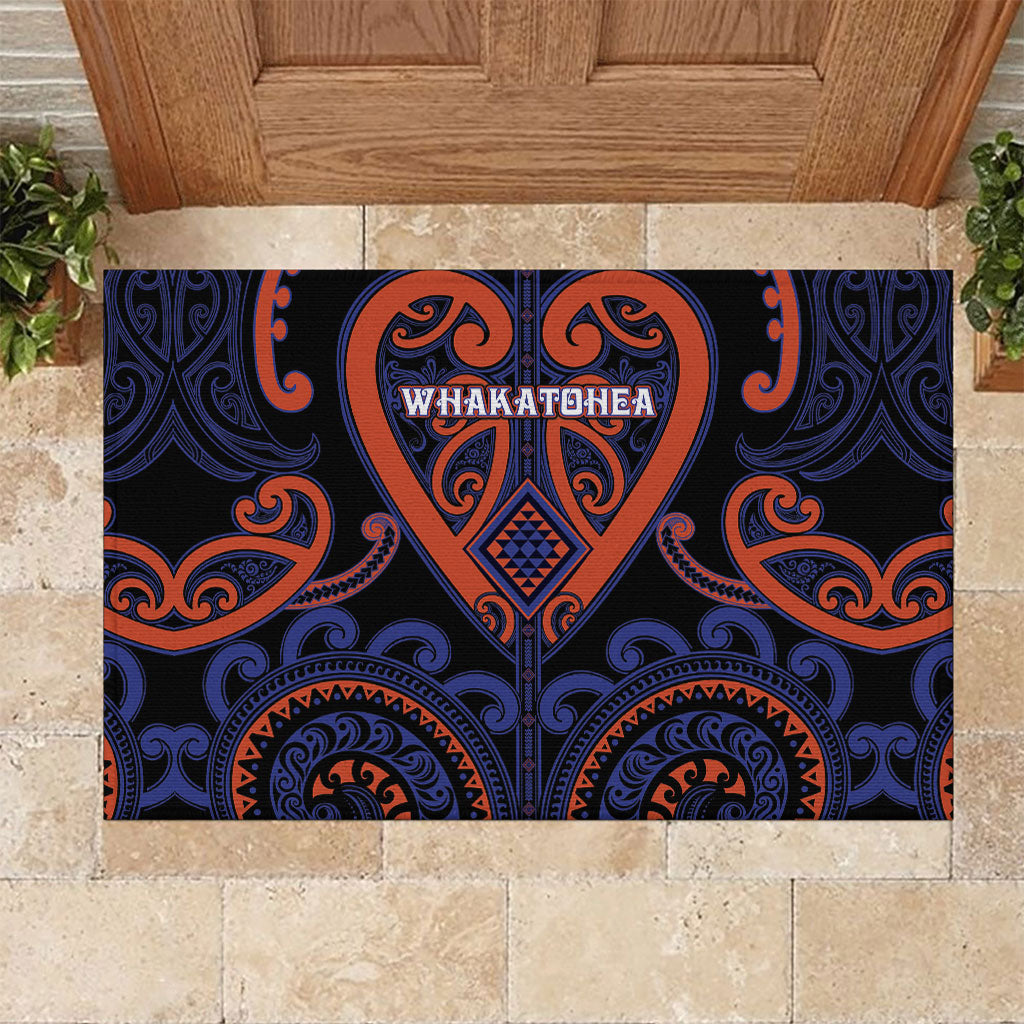 Aotearoa Whakatohea Rubber Doormat Maori Tribal Pattern