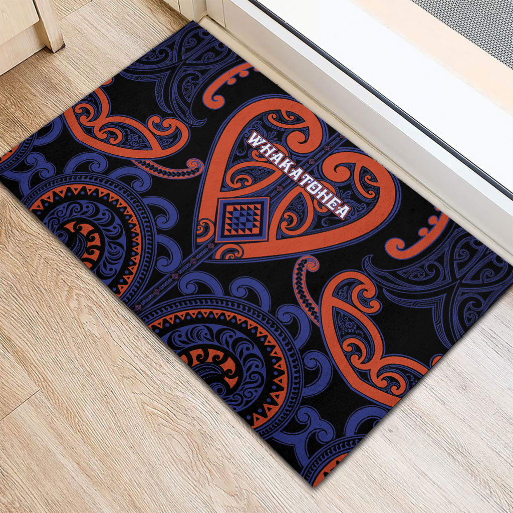 Aotearoa Whakatohea Rubber Doormat Maori Tribal Pattern