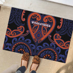 Aotearoa Whakatohea Rubber Doormat Maori Tribal Pattern