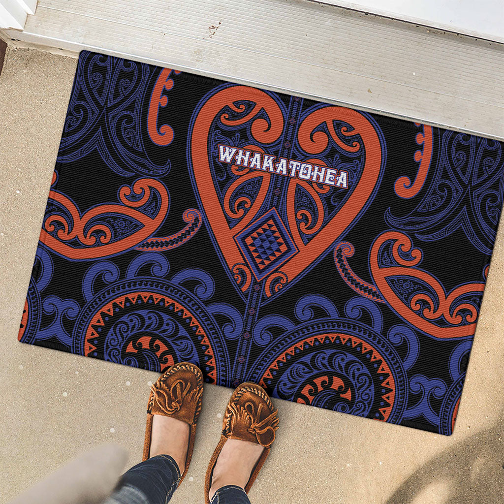 Aotearoa Whakatohea Rubber Doormat Maori Tribal Pattern