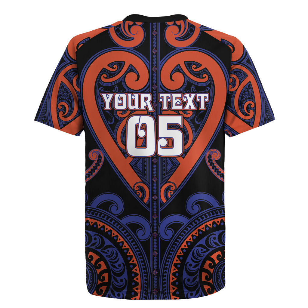 Custom Aotearoa Whakatohea Rugby Jersey Maori Tribal Pattern