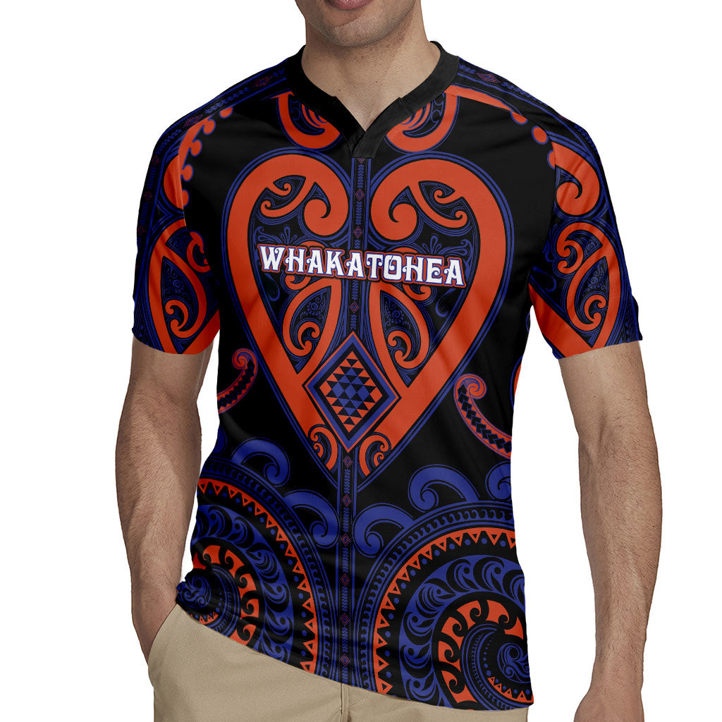 Custom Aotearoa Whakatohea Rugby Jersey Maori Tribal Pattern