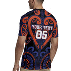 Custom Aotearoa Whakatohea Rugby Jersey Maori Tribal Pattern