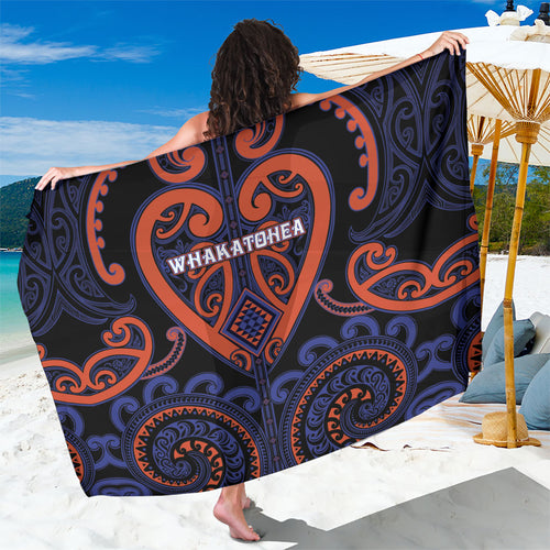 Aotearoa Whakatohea Sarong Maori Tribal Pattern