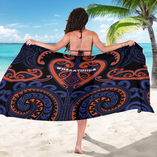 Aotearoa Whakatohea Sarong Maori Tribal Pattern