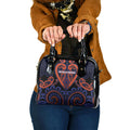 Aotearoa Whakatohea Shoulder Handbag Maori Tribal Pattern