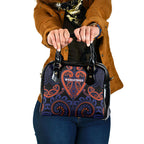 Aotearoa Whakatohea Shoulder Handbag Maori Tribal Pattern