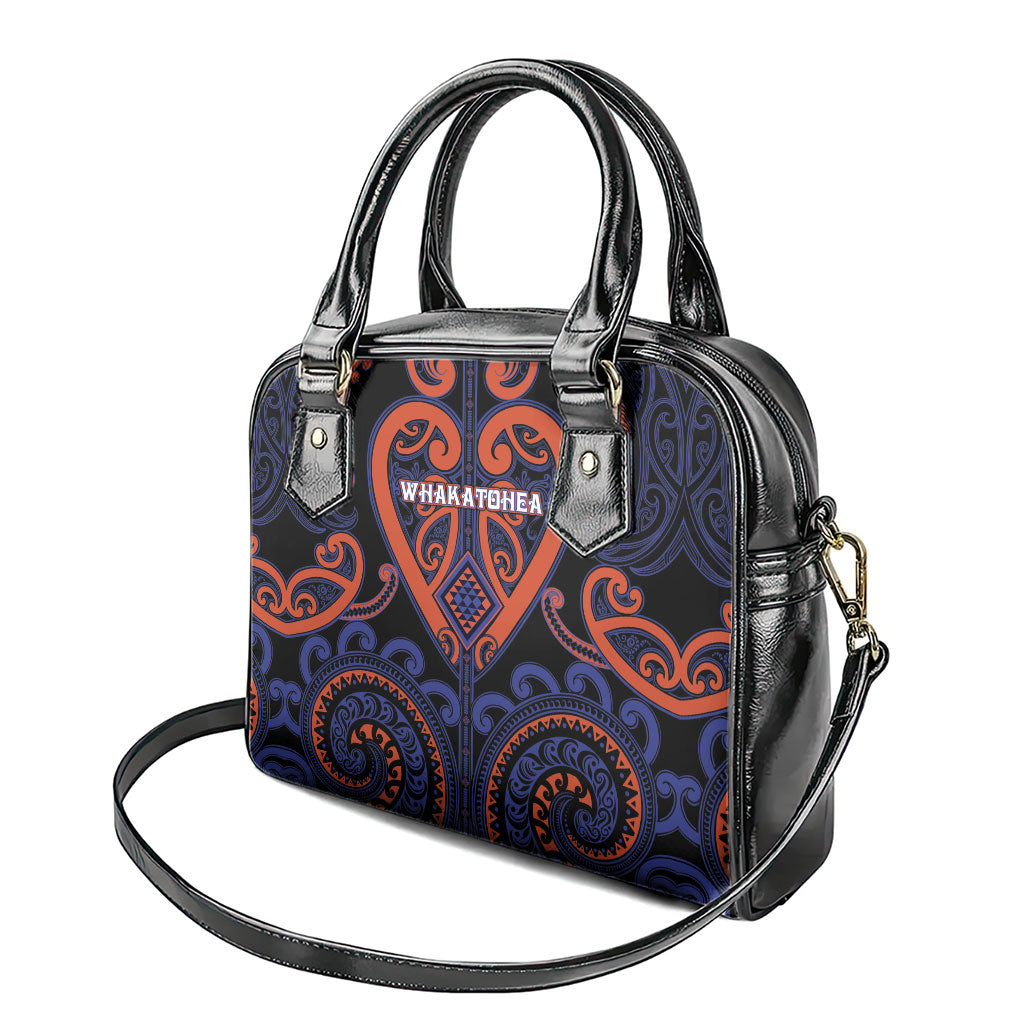 Aotearoa Whakatohea Shoulder Handbag Maori Tribal Pattern