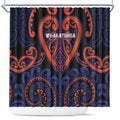 Aotearoa Whakatohea Shower Curtain Maori Tribal Pattern