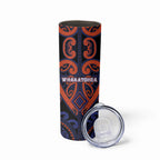 Custom Aotearoa Whakatohea Skinny Tumbler Maori Tribal Pattern