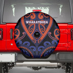 Aotearoa Whakatohea Spare Tire Cover Maori Tribal Pattern