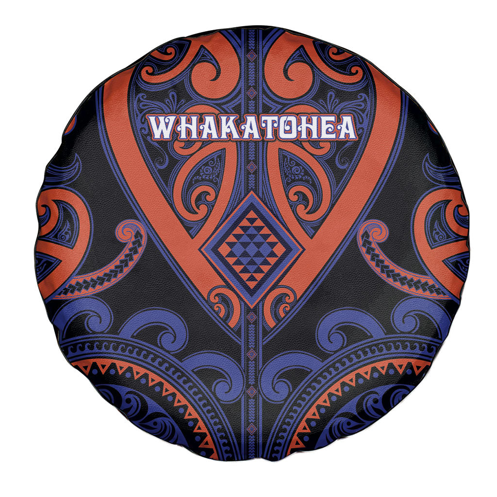 Aotearoa Whakatohea Spare Tire Cover Maori Tribal Pattern