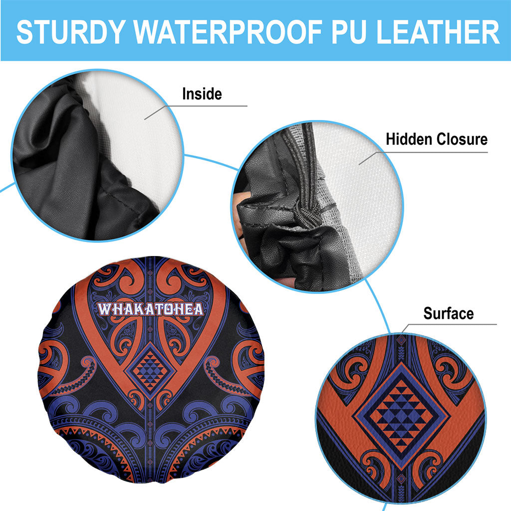 Aotearoa Whakatohea Spare Tire Cover Maori Tribal Pattern