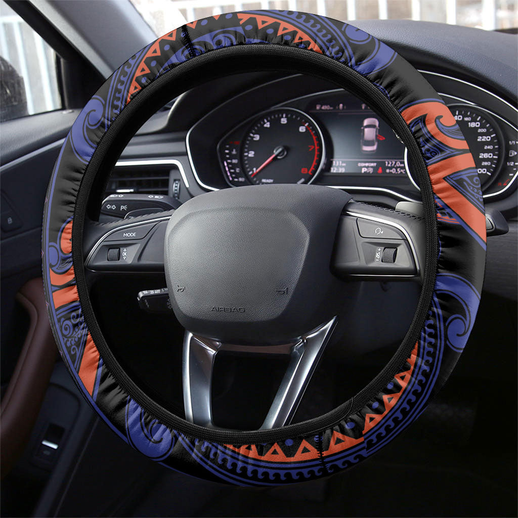Aotearoa Whakatohea Steering Wheel Cover Maori Tribal Pattern