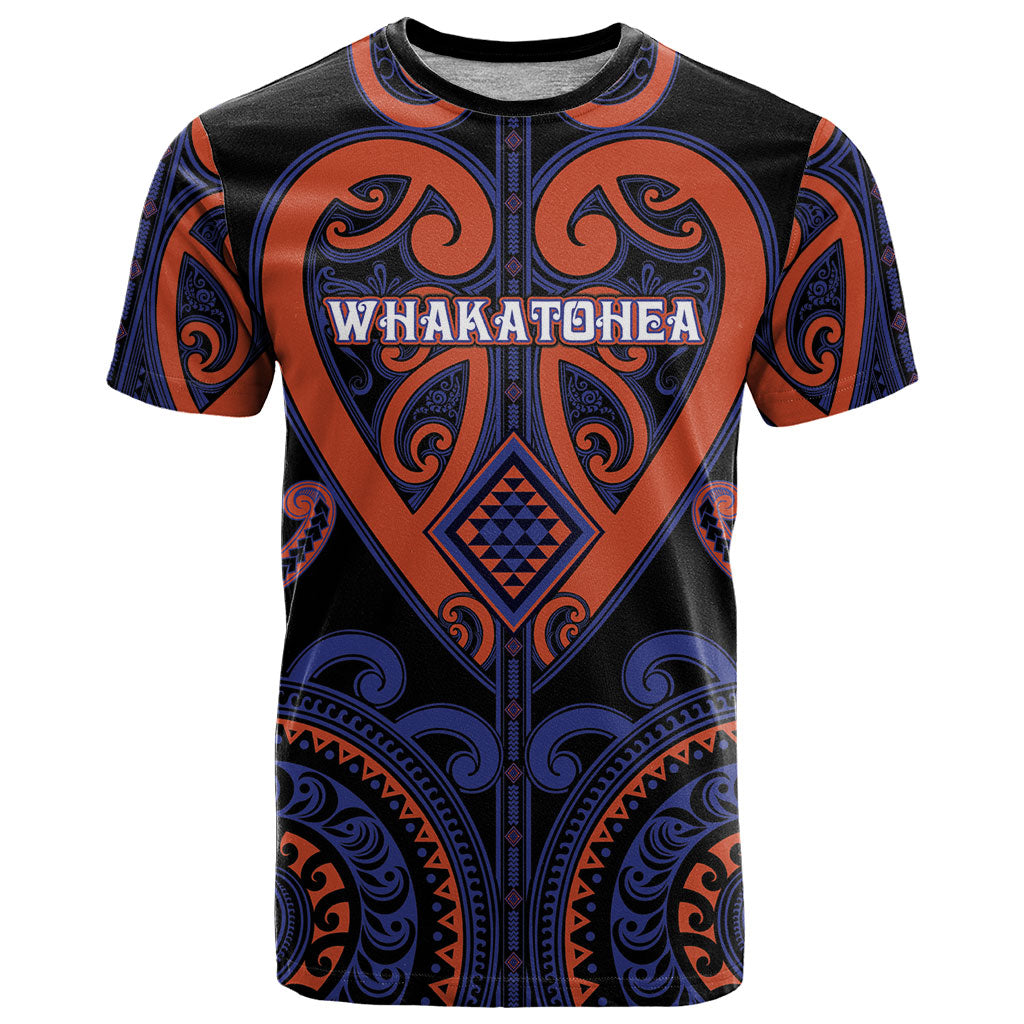Custom Aotearoa Whakatohea T Shirt Maori Tribal Pattern