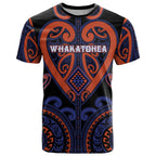 Custom Aotearoa Whakatohea T Shirt Maori Tribal Pattern