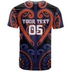 Custom Aotearoa Whakatohea T Shirt Maori Tribal Pattern