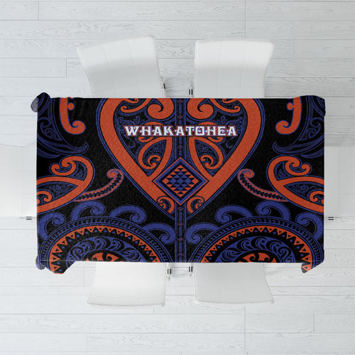 Aotearoa Whakatohea Tablecloth Maori Tribal Pattern