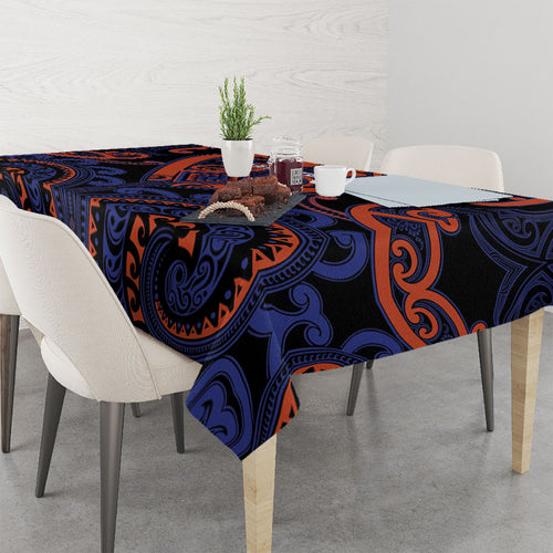 Aotearoa Whakatohea Tablecloth Maori Tribal Pattern