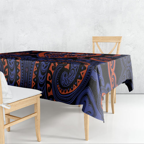Aotearoa Whakatohea Tablecloth Maori Tribal Pattern