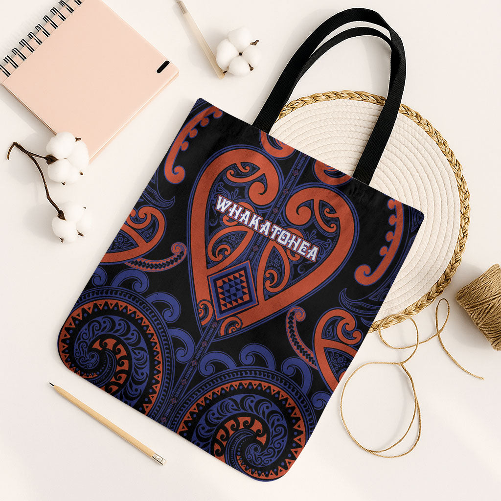 Aotearoa Whakatohea Tote Bag Maori Tribal Pattern