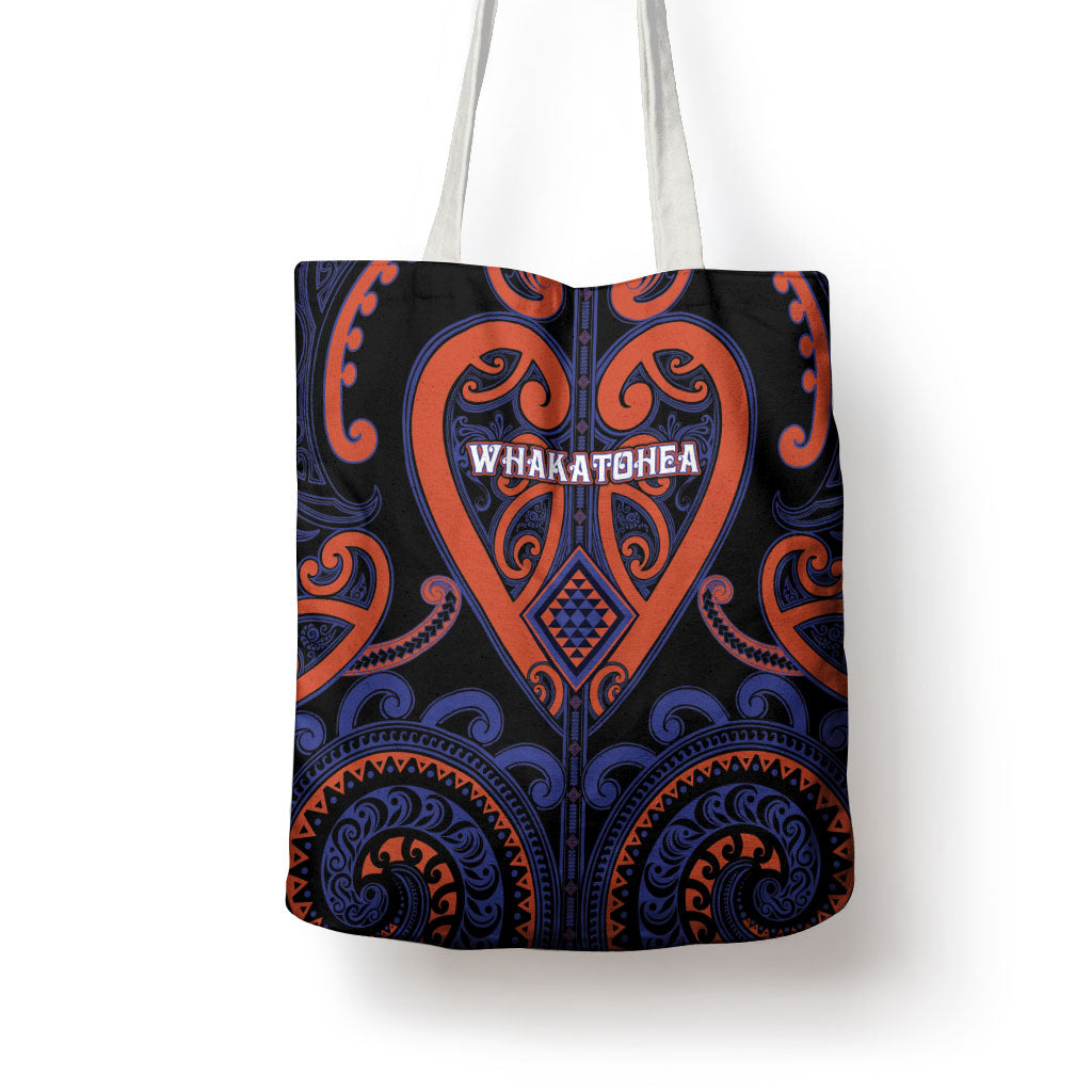 Aotearoa Whakatohea Tote Bag Maori Tribal Pattern
