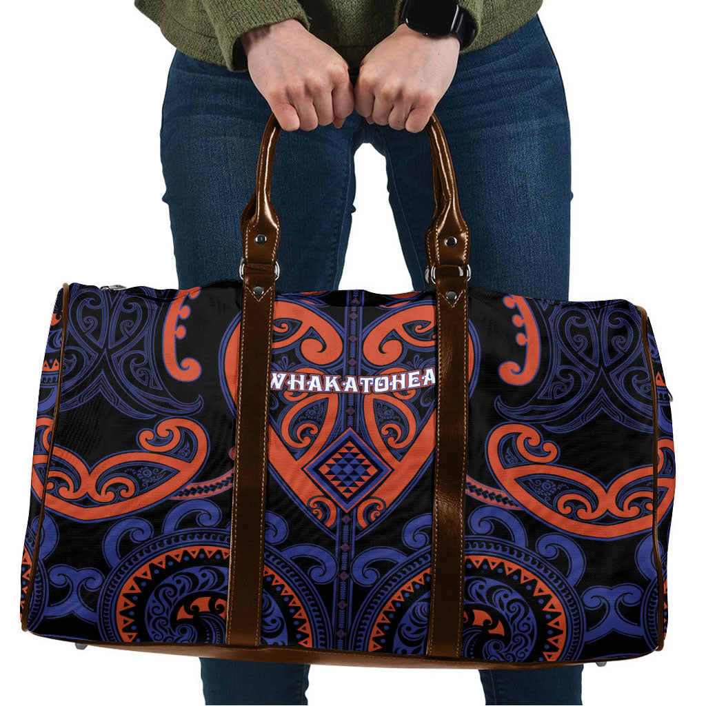Aotearoa Whakatohea Travel Bag Maori Tribal Pattern