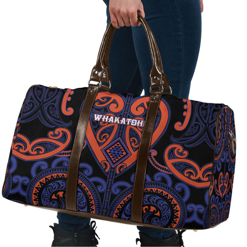 Aotearoa Whakatohea Travel Bag Maori Tribal Pattern