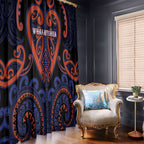Aotearoa Whakatohea Window Curtain Maori Tribal Pattern