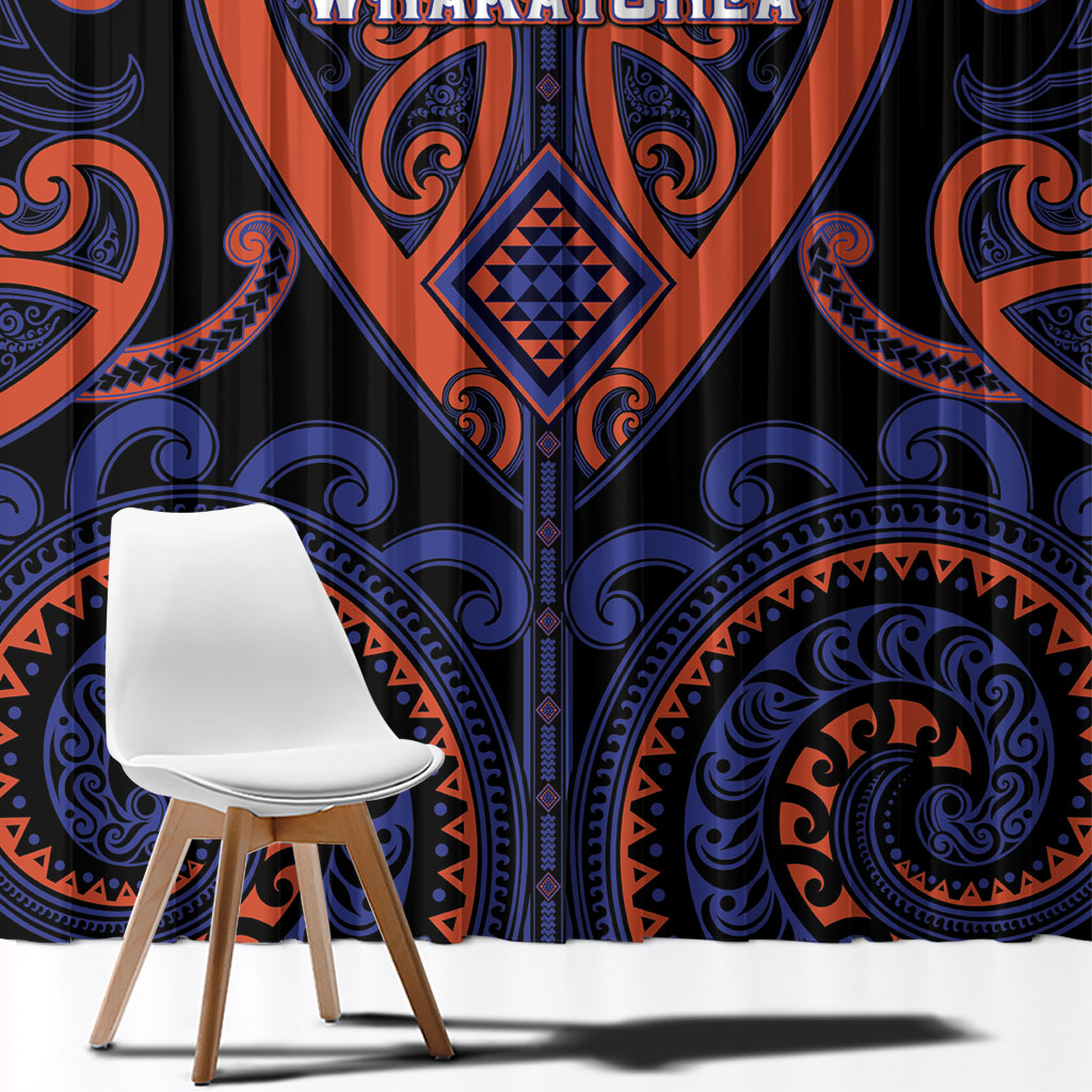 Aotearoa Whakatohea Window Curtain Maori Tribal Pattern
